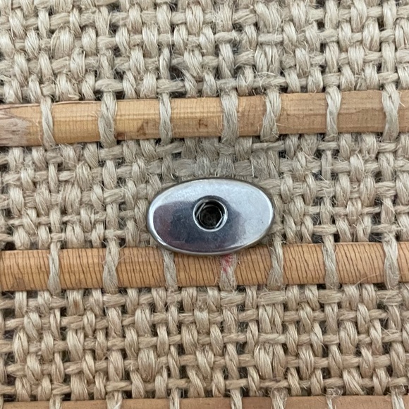 Vintage Woven Straw Envelope Bag. Vintage Saks Fifth Avenue Envelope Clutch! - Picture 4 of 7